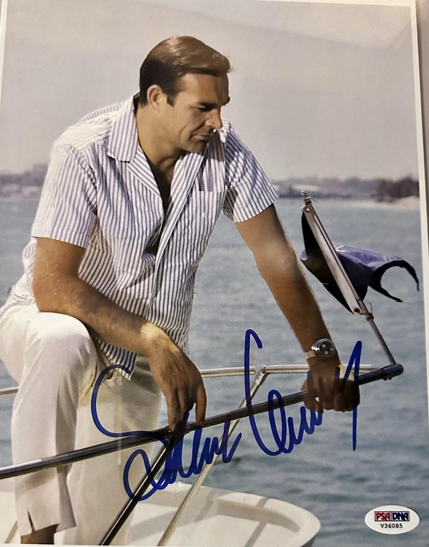 Sean Connery (James Bond) Signed 8x10 Photo - PSA COA